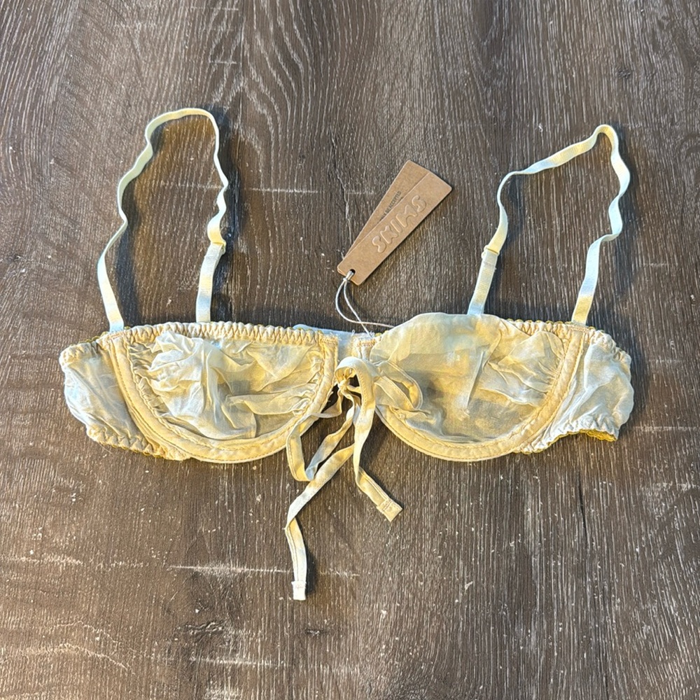 SKIMS Yellow Sheer Bra